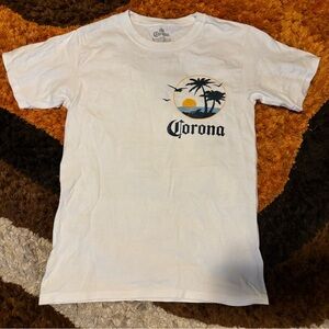 Corona, Crew Neck, Graphic, T-Shirt